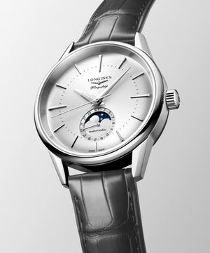 Longines Flagship Heritage Moonphase Automatic (Cadran Silver Sunray / 38.5mm)