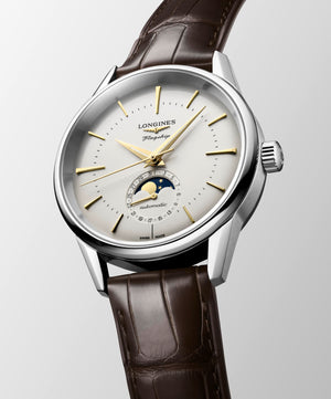 Longines Flagship Heritage Moonphase Automatic (Cadran argenté / 38.5mm)