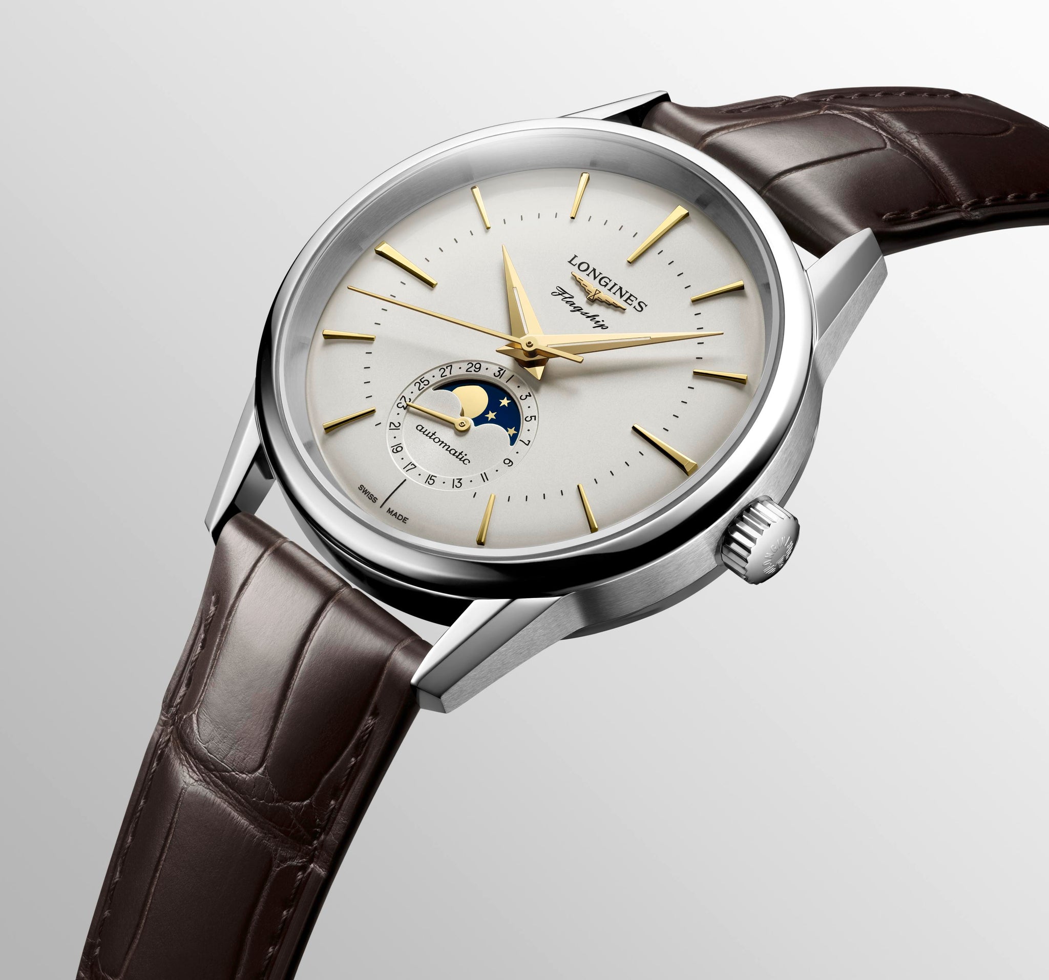 Longines Flagship Heritage Moonphase Automatic (Cadran argenté / 38.5mm)