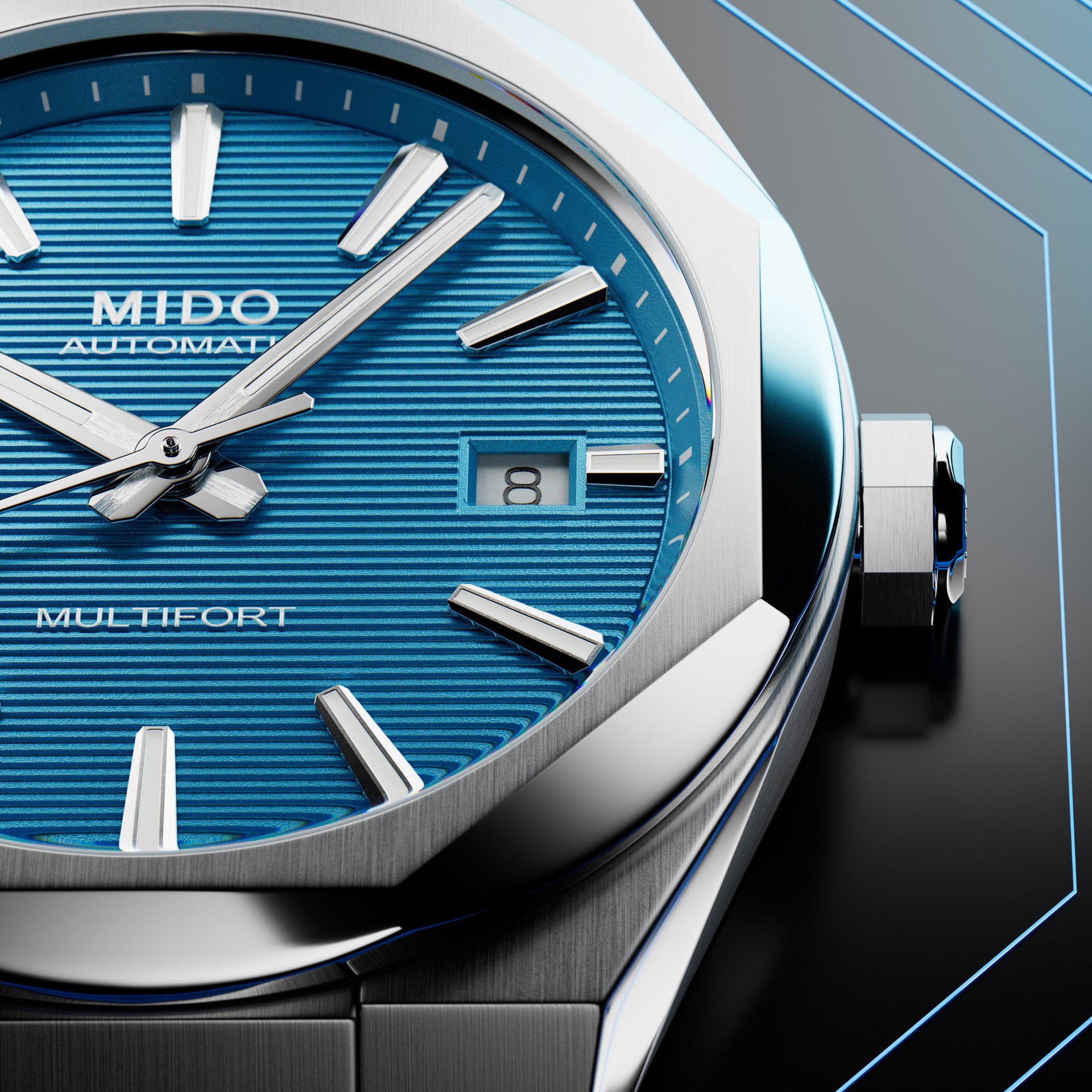 MIDO Multifort 8 One Crown Automatic (Blue Dial / 40mm)