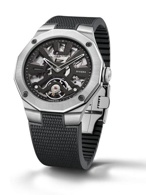 Baume Et Mercier Riviera Openwork Automatic (Cadran noir squelette / 42mm)