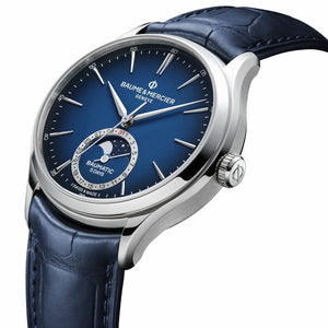 Baume Et Mercier Clifton Baumatic Moonphase Automatic (Cadran bleu / 39mm)