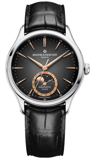 Baume Et Mercier Clifton Baumatic Moonphase Automatic (Cadran gris / 39mm)