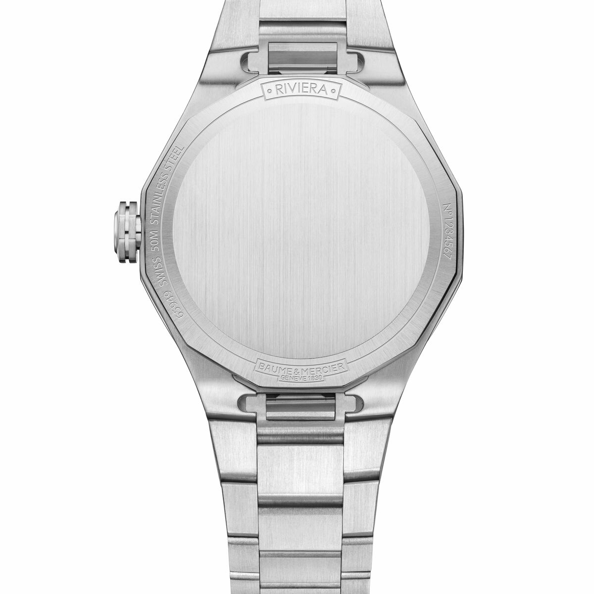 Baume Et Mercier Riviera Quartz (Cadran bleu / 33mm / Lunette diamant)