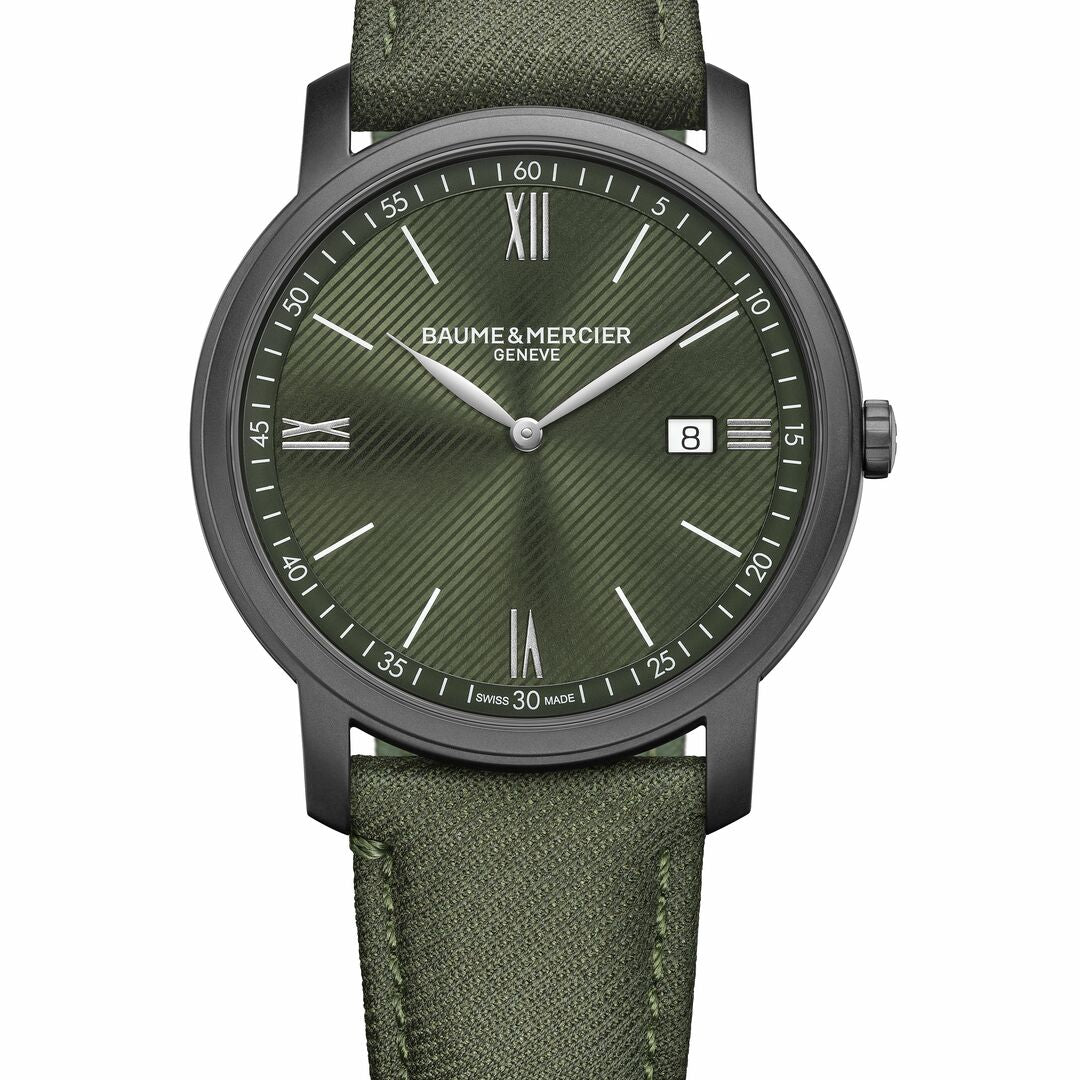 Baume Et Mercier Classima Quartz (Cadran vert / 42mm / Boîtier ADLC)