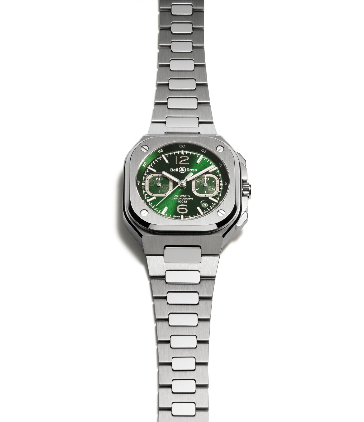 Bell & Ross BR 05 Chrono Acier Vert Chronographe Automatique (Cadran Vert / 42mm)