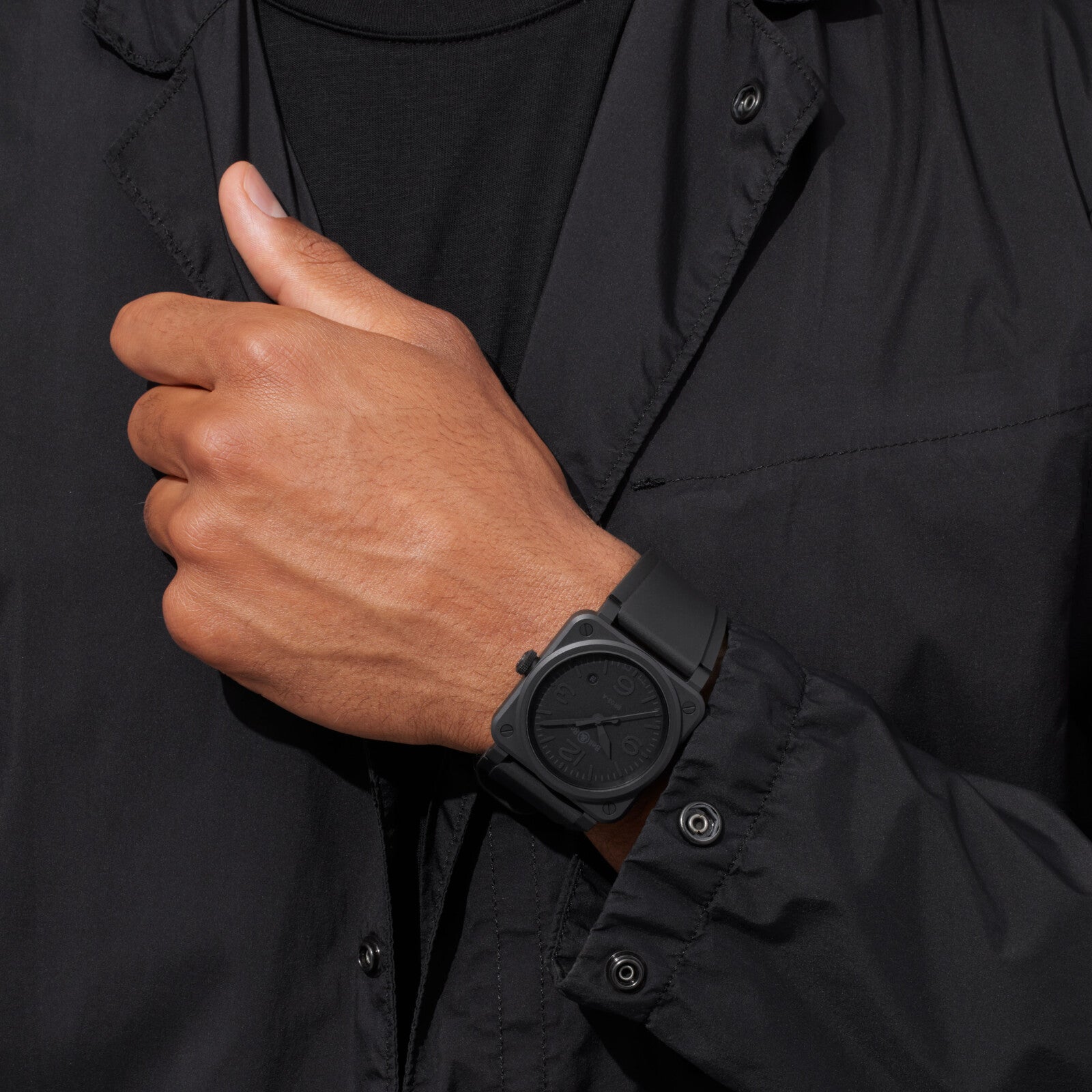 Bell & Ross BR 03 Phantom Automatic BR03A-PH-CE/SRB (Black Dial / 41mm)