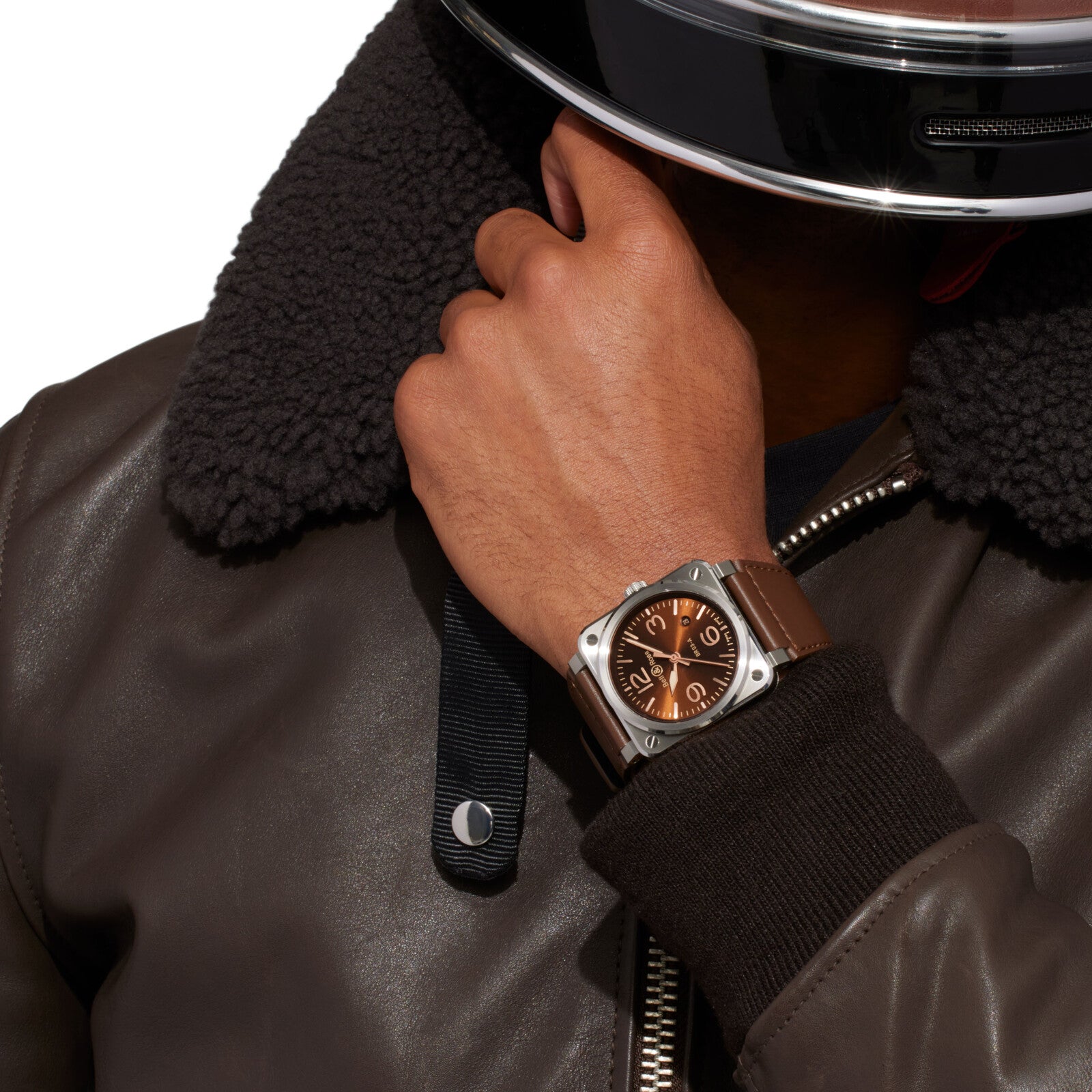 Bell & Ross BR 03 Golden Heritage Automatic BR03A-GH-ST/SCA (Brown Dial / 41mm)