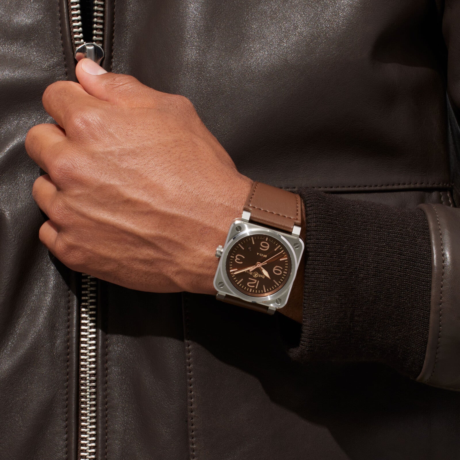 Bell & Ross BR 03 Golden Heritage Automatic BR03A-GH-ST/SCA (Brown Dial / 41mm)