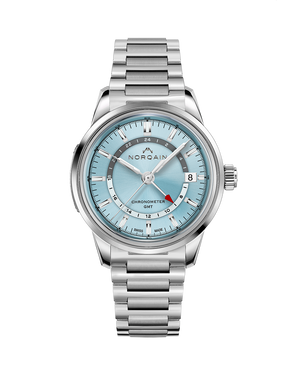 Norqain Freedom 60 GMT Auto (cadran bleu glacier / 40mm)