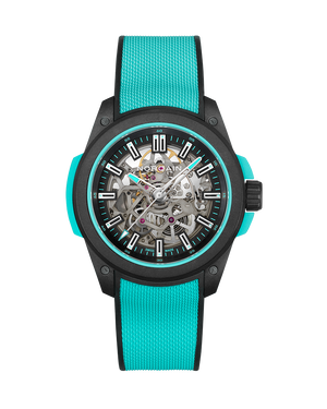 Norqain Independence Wild One Skeleton Auto (Cadran squelette turquoise / 42mm)