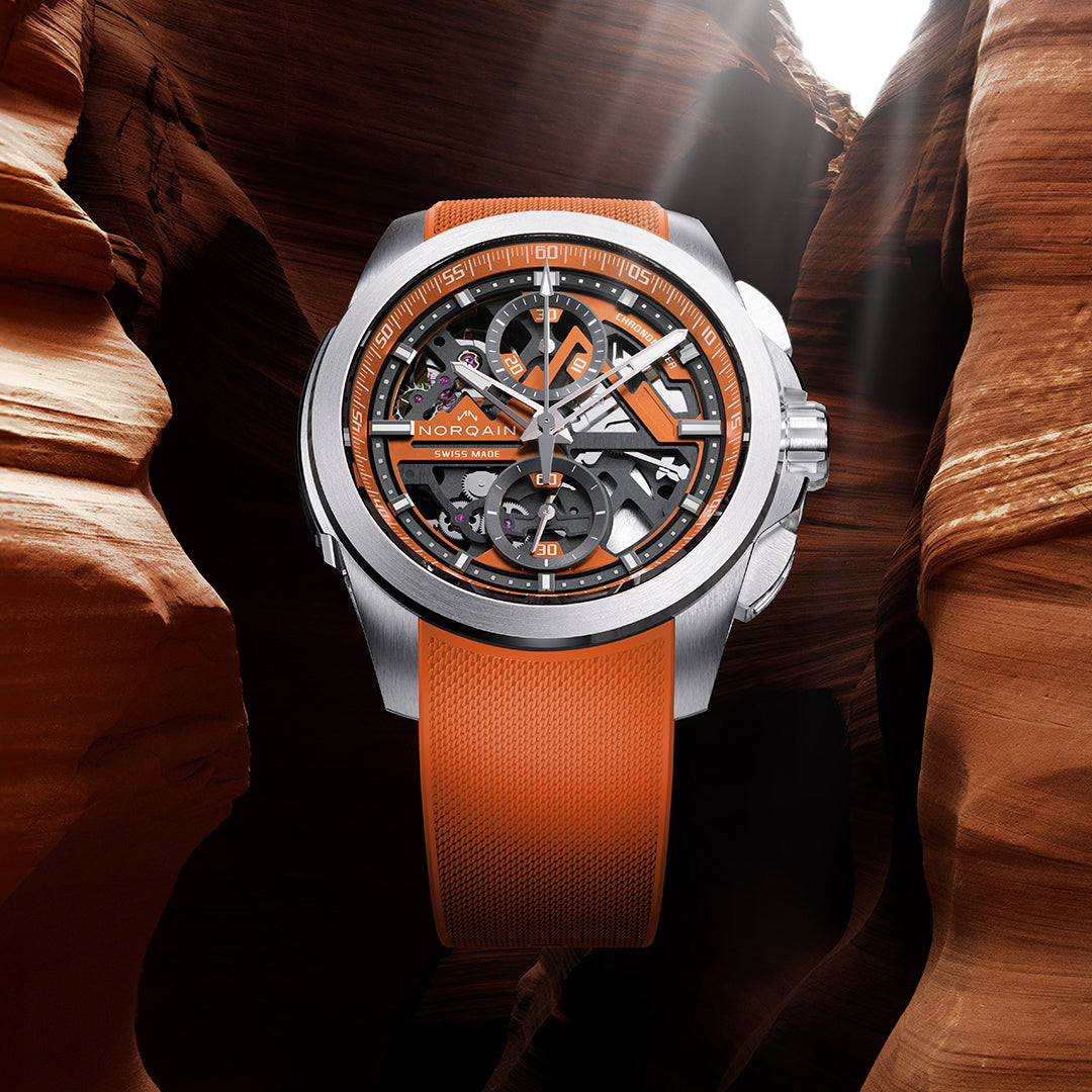 Norqain Independence Skeleton Chrono Auto (Orange Skeleton Dial / 42mm)