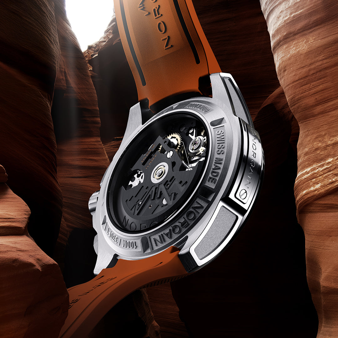 Norqain Independence Skeleton Chrono Auto (Orange Skeleton Dial / 42mm)