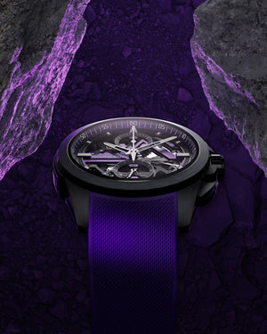 Norqain Independence Skeleton Chrono Auto Limited Edition (Cadran squelette violet / 42mm)