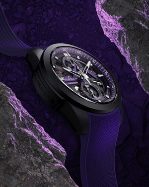 Norqain Independence Skeleton Chrono Auto Limited Edition (Cadran squelette violet / 42mm)