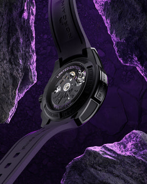 Norqain Independence Skeleton Chrono Auto Limited Edition (Cadran squelette violet / 42mm)