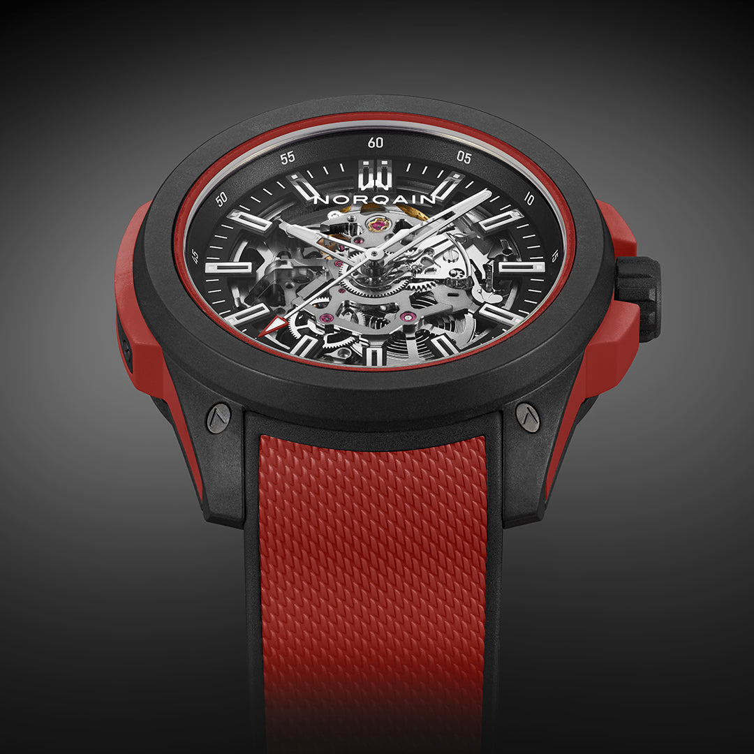 Norqain Independence Wild One Skeleton Canada Limited Edition Auto (Red Skeleton Dial / 42mm)