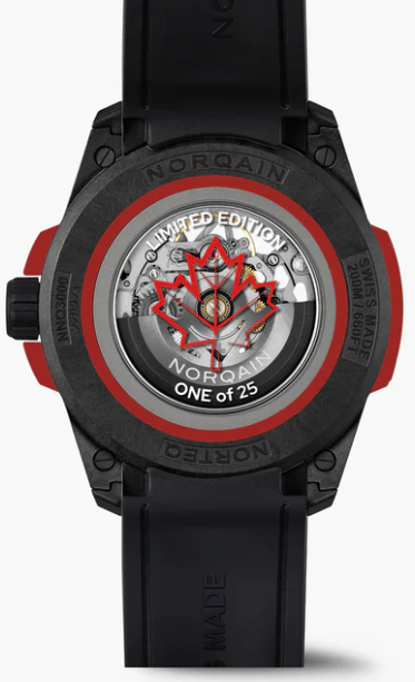 Norqain Independence Wild One Skeleton Canada Limited Edition Auto (Red Skeleton Dial / 42mm)