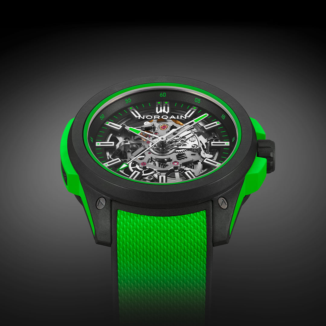 Norqain Independence Wild One Skeleton Auto (cadran squelette vert / 42mm)