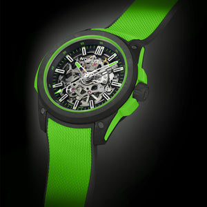 Norqain Independence Wild One Skeleton Auto (cadran squelette vert / 42mm)