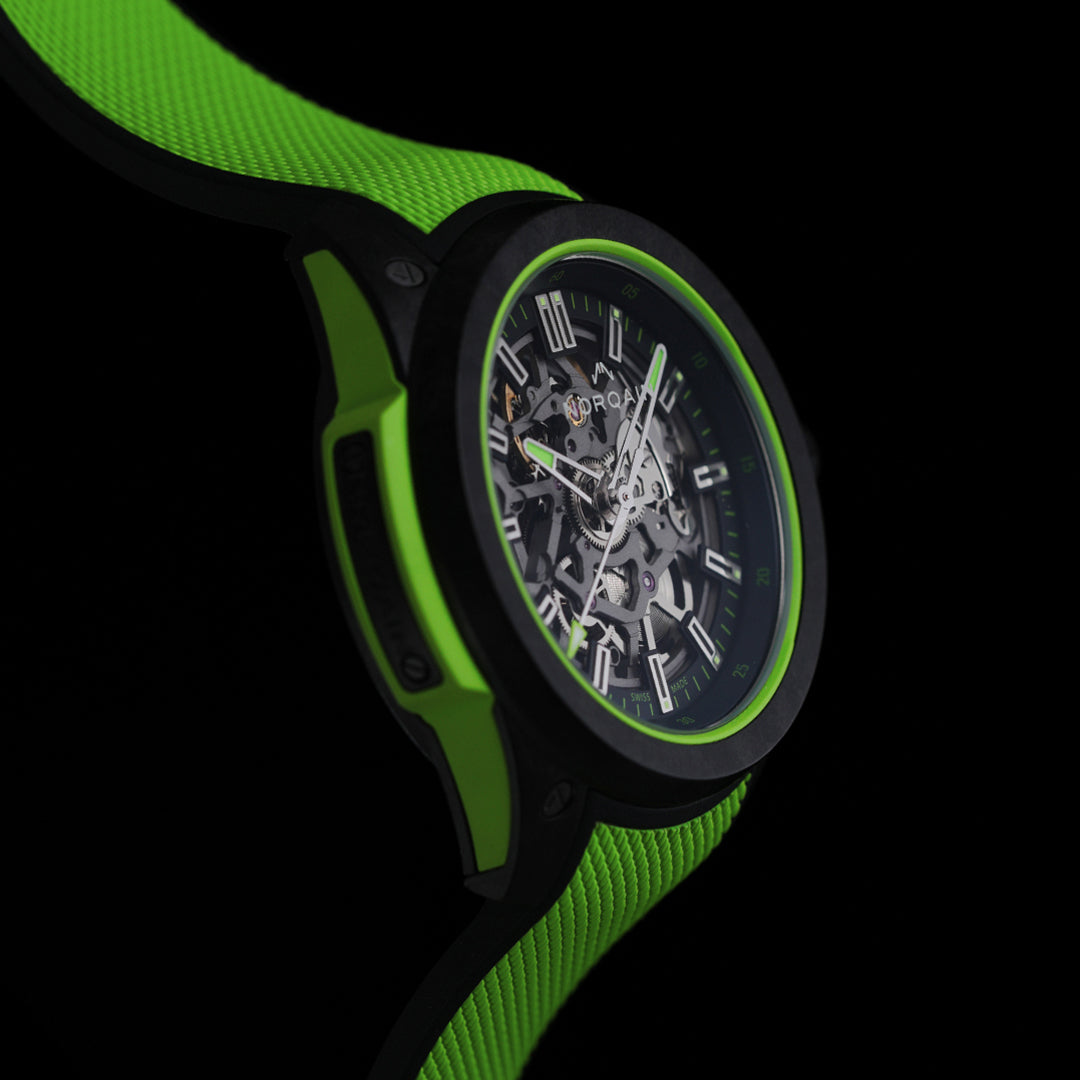 Norqain Independence Wild One Skeleton Auto (cadran squelette vert / 42mm)