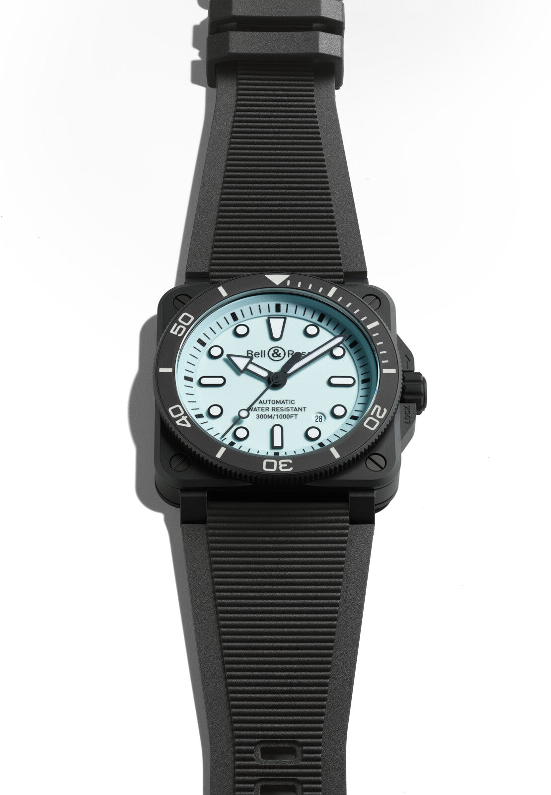 Bell & Ross BR 03 Diver Full Lum Ceramic Automatic BR0392-D-BL-CE/SRB (Light Blue Dial / 42mm)