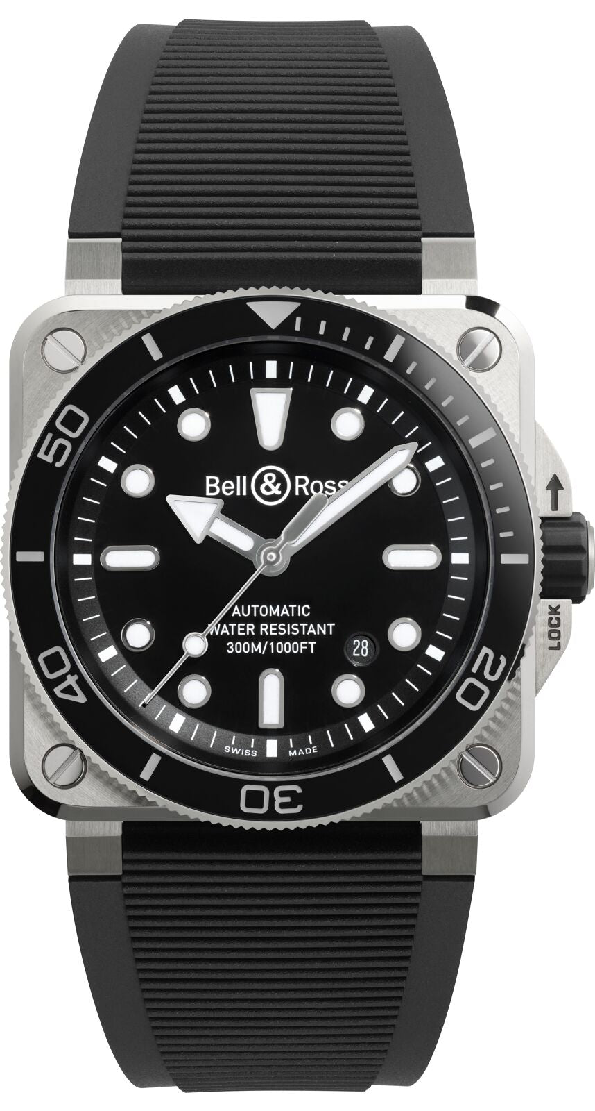 Bell & Ross BR 03 Diver Black Steel Automatic BR03A-D-BL-ST/SRB (Black Dial / 42mm)