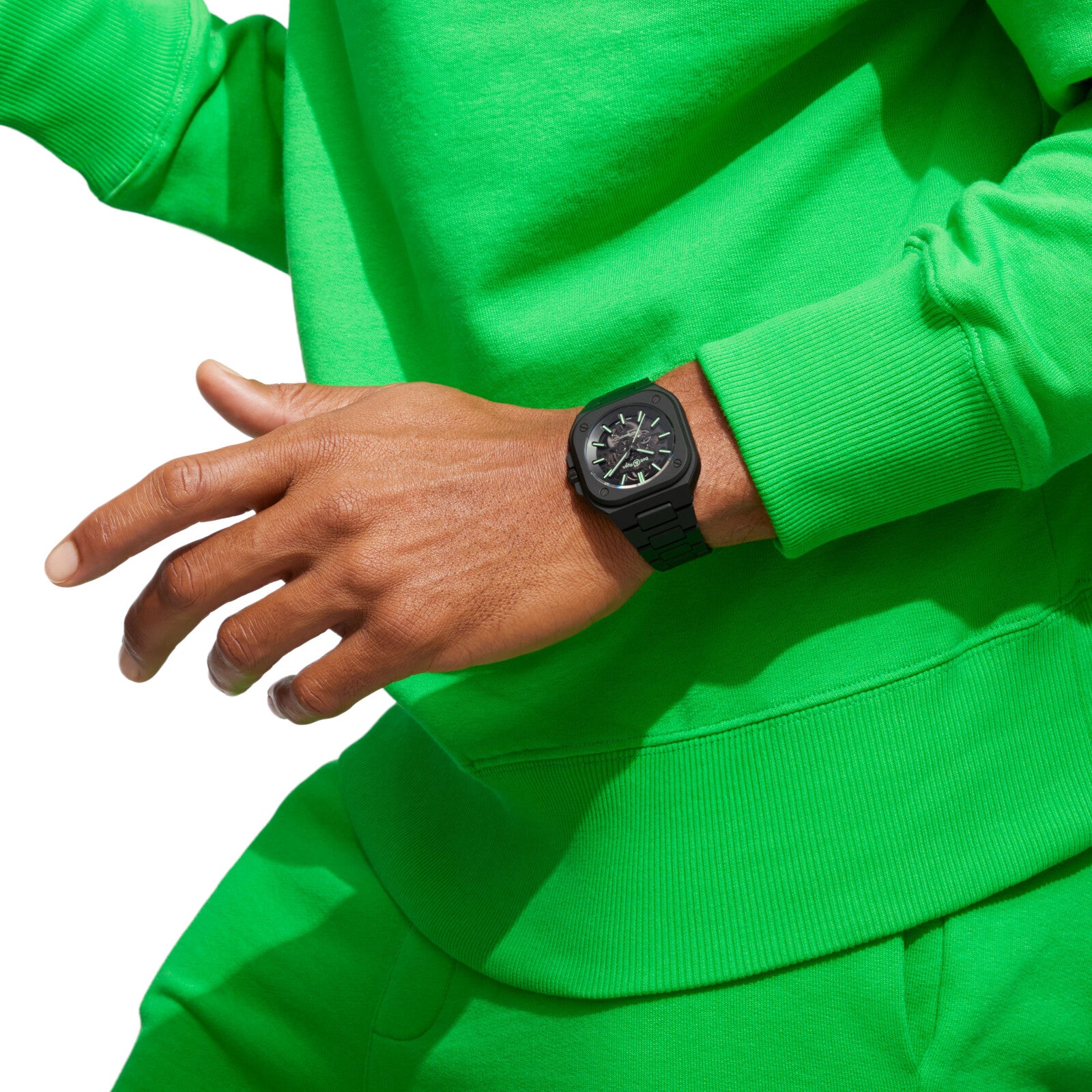 Bell & Ross BR 05 Skeleton Black Lum Ceramic Limited Edition Automatic BR05A-BLM-SKCE/SCE (Black Dial / 41mm)