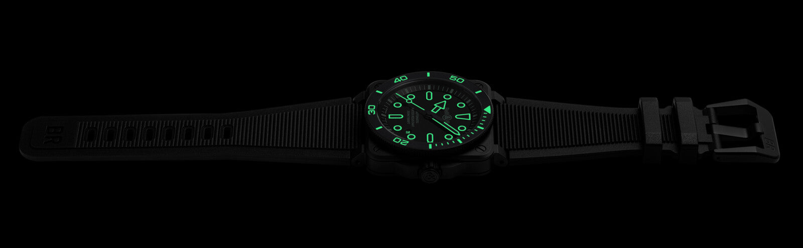 Bell & Ross BR 03 Diver Lum Outline Automatic BR03A-D-OL-CE/SRB (Black Dial / 42mm)