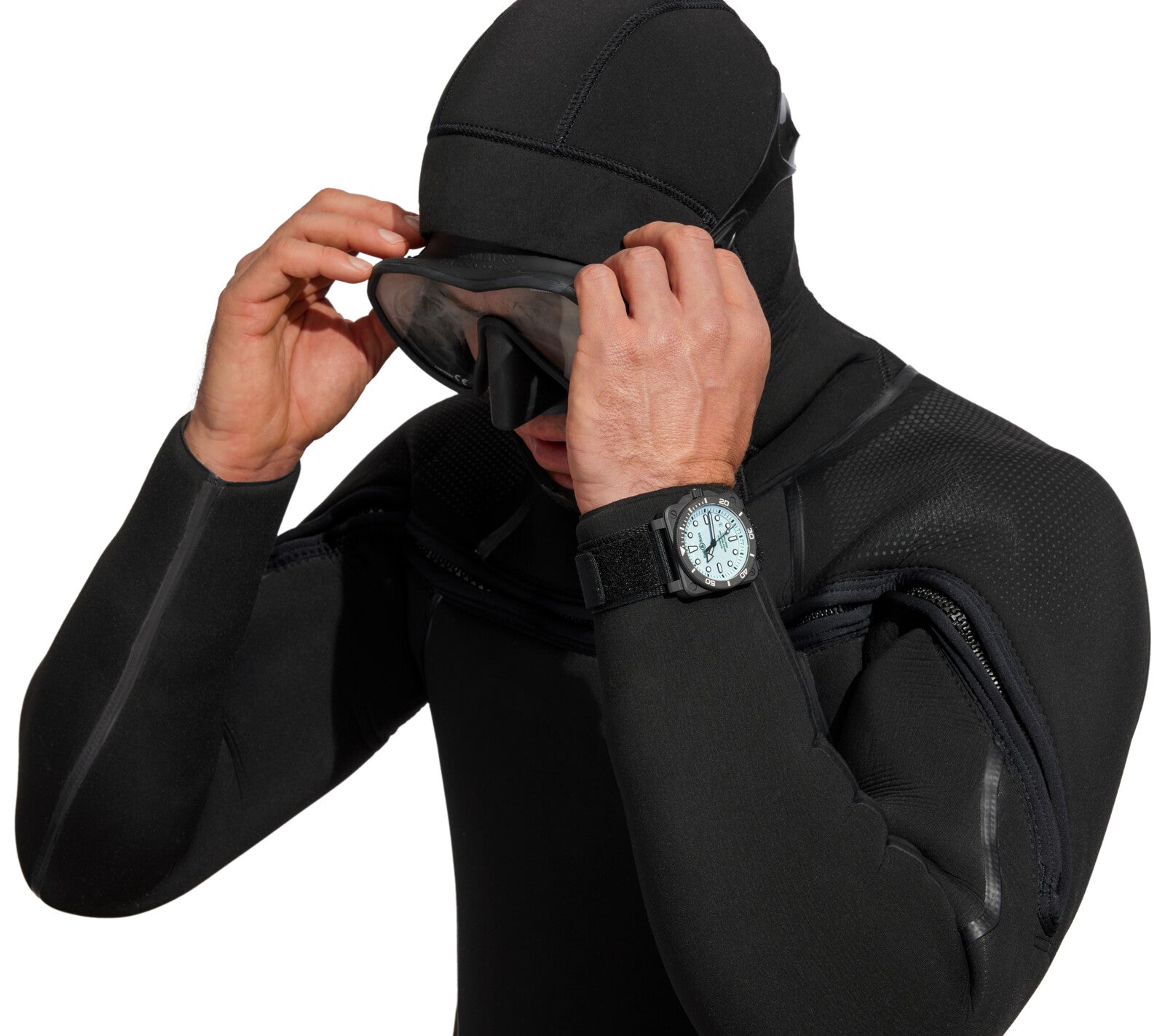 Bell & Ross BR 03 Diver Full Lum Ceramic Automatic BR0392-D-BL-CE/SRB (Light Blue Dial / 42mm)