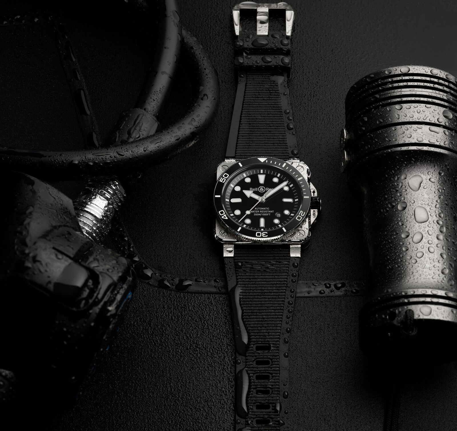 Bell & Ross BR 03 Diver Black Steel Automatic BR03A-D-BL-ST/SRB (Black Dial / 42mm)