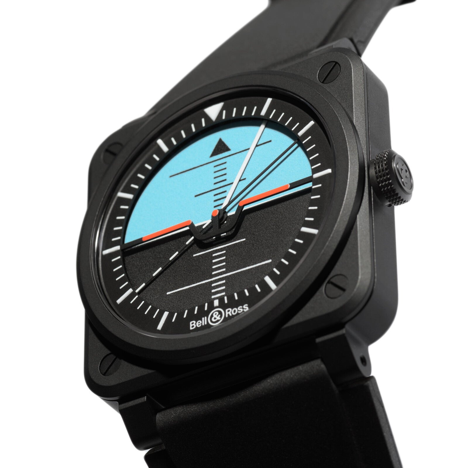 Bell & Ross BR 03 Horizon Limited Edition Automatic BR03A-HRZ-CE/SRB (Black/Turquoise Dial / 41mm)