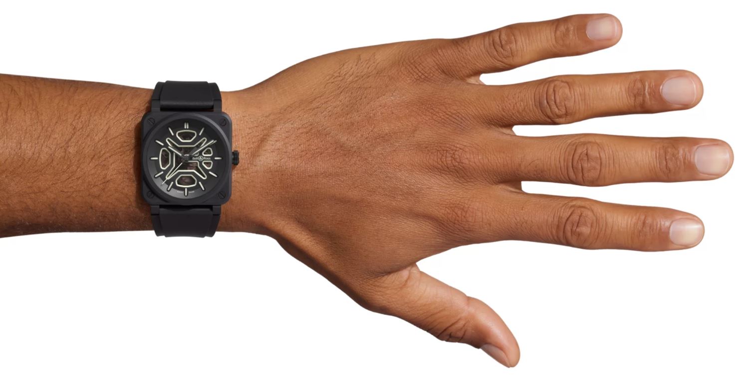 Bell & Ross BR 03 Skeleton Lum Ceramic Limited Edition Automatic BR03A-LM-SKCE/SRB (Black Dial / 41mm)