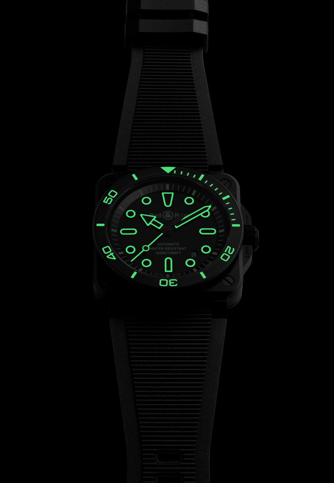 Bell & Ross BR 03 Diver Lum Outline Automatic BR03A-D-OL-CE/SRB (Black Dial / 42mm)