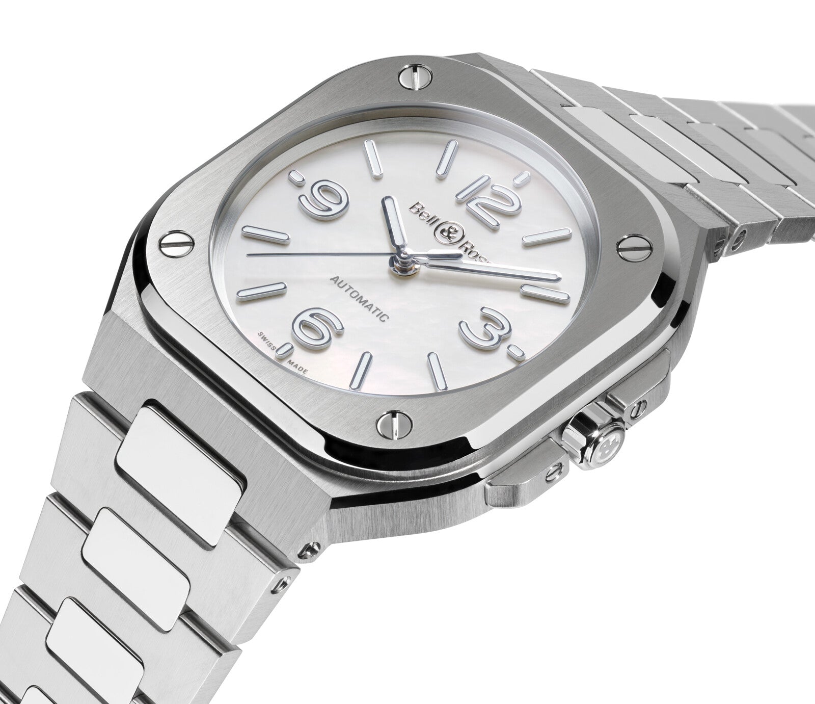 Bell & Ross BR 05 36MM Mother Of Pearl Automatic BR05A-S-MP-ST/SST (White Dial / 36mm)