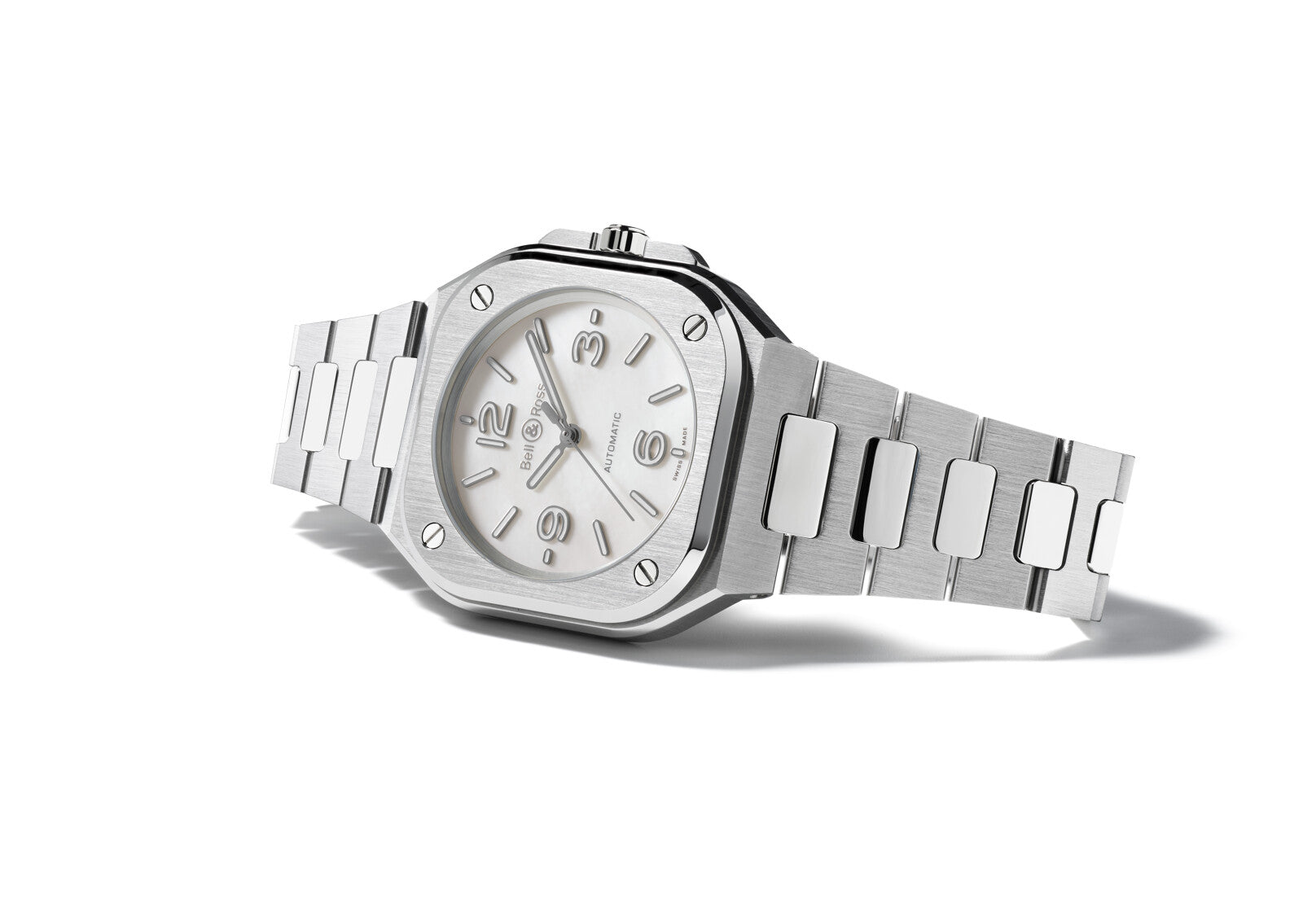 Bell & Ross BR 05 36MM Mother Of Pearl Automatic BR05A-S-MP-ST/SST (White Dial / 36mm)
