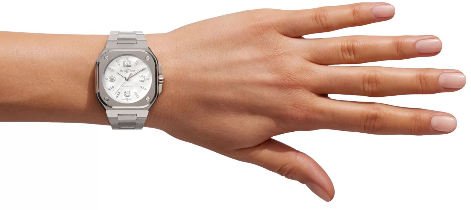 Bell & Ross BR 05 36MM Mother Of Pearl Automatic BR05A-S-MP-ST/SST (White Dial / 36mm)