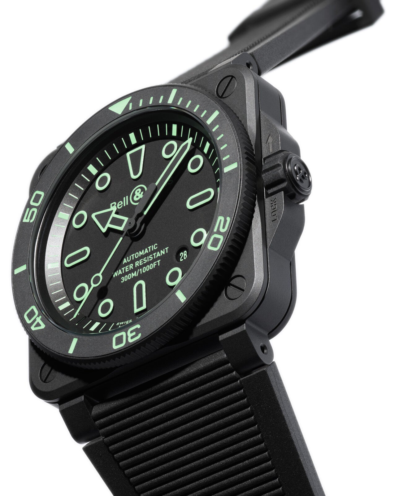 Bell & Ross BR 03 Diver Lum Outline Automatic BR03A-D-OL-CE/SRB (Black Dial / 42mm)