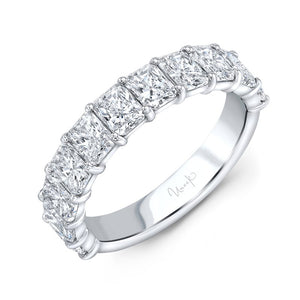 Uneek Bague d'éternité en diamant radiant 18KW