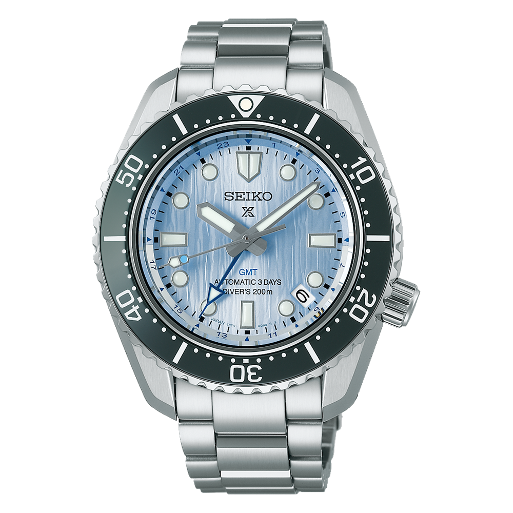 Seiko Prospex 1968 Diver GMT SPB385 110th Anniversary Save The Ocean Limited Edition Automatic (Icey Blue Dial / 42mm)