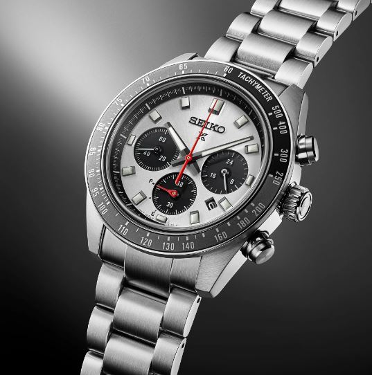 Seiko Prospex Speedtimer SSC911 Chronographe à quartz (cadran argenté / 41mm)