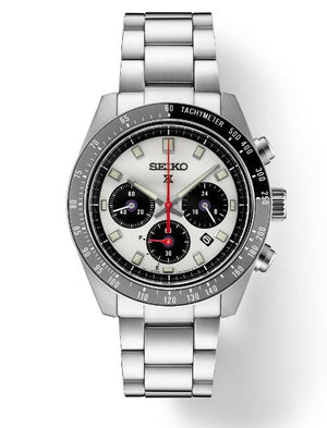 Seiko Prospex Speedtimer SSC911 Chronographe à quartz (cadran argenté / 41mm)