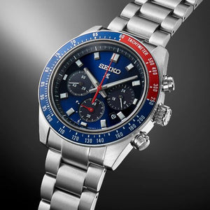 Seiko Prospex Speedtimer SSC913 Chronographe à quartz (cadran bleu / 41mm)