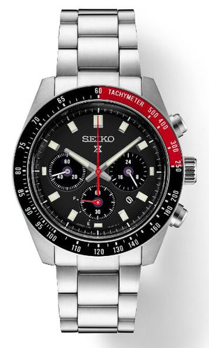 Seiko Prospex Speedtimer SSC915 Chronographe à quartz (cadran noir / 41mm)