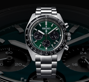 Seiko Prospex Speedtimer SSC933 Chronographe à quartz (cadran vert / 39mm)