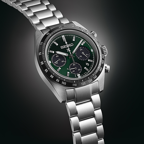 Seiko Prospex Speedtimer SSC933 Chronographe à quartz (cadran vert / 39mm)