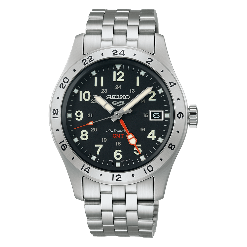 Seiko 5 Sports Field GMT SSK023 Automatique (Cadran noir / 39mm)