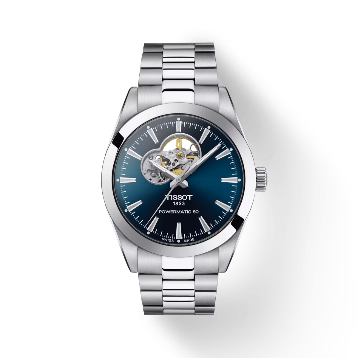 Tissot Gentleman Powermatic 80 Open Heart Automatic (Cadran bleu / 40mm)