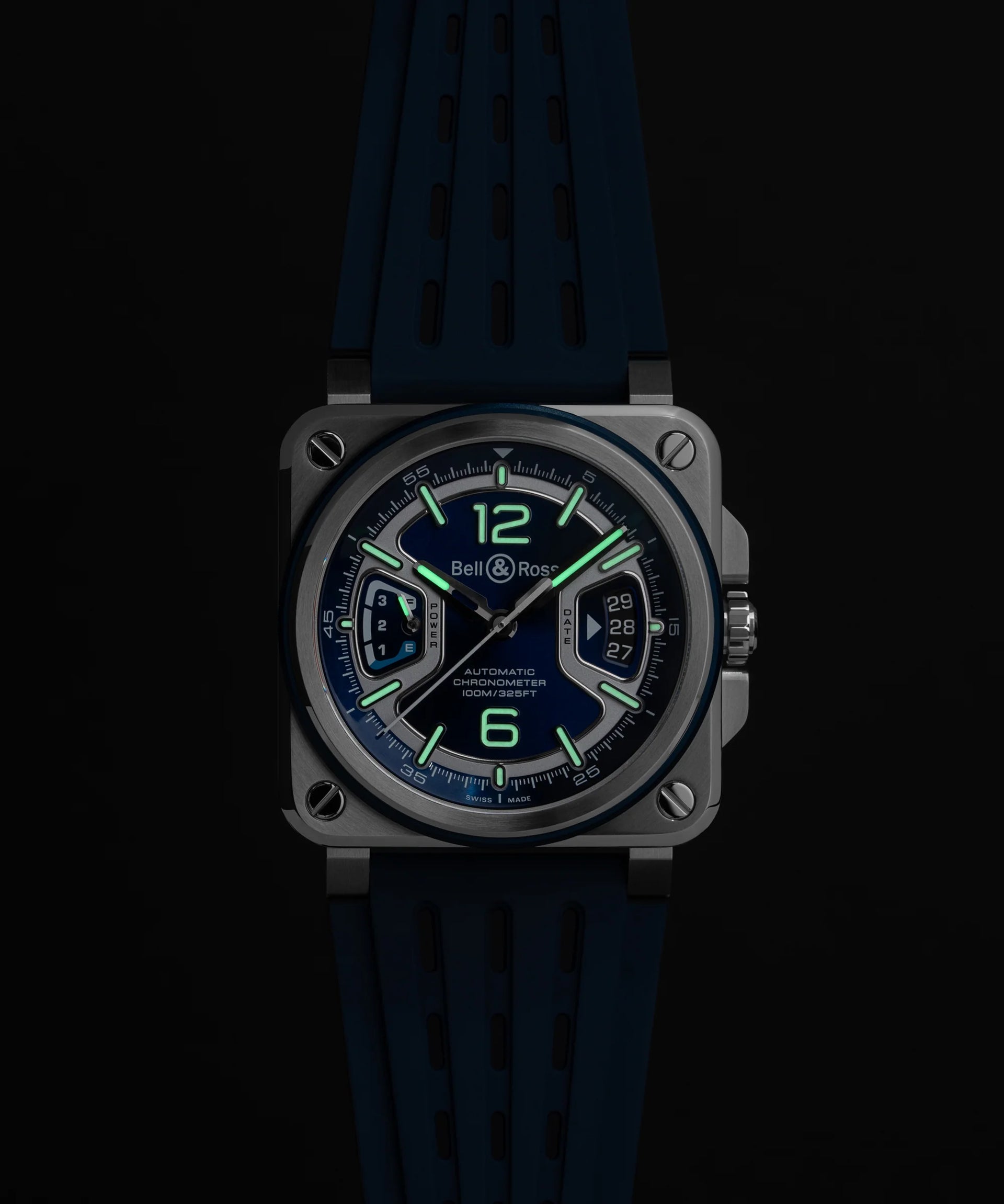 Bell & Ross BR-X3 Blue Steel Automatic BRX3R-BLU-ST/SRB (Blue Dial / 41mm)