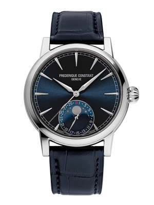 Frederique Constant Manufacture Classics Moonphase Date Automatic (Cadran bleu / 40mm)